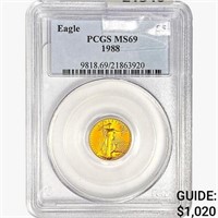 1988 $5 Gold Eagle PCGS MS69
