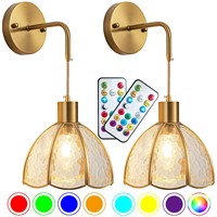 Battery Operated Wall Sconces Set Of Two, Indoor