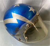 Vintage LSI 4170 Motorcycle Helmet Blue