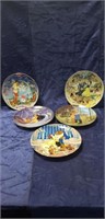 (5) Walt Disney Collector Plates (Cinderella &