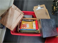 Tote of Office Items