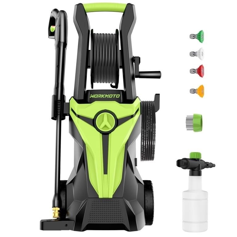 Workmoto Electric Pressure Washer with Hose...