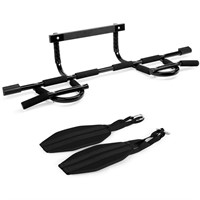 Yes4All Pull Up Bar for Doorway & Ab Straps, Soli