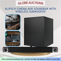 KLIPSCH SOUNDBAR W/ WIRELESS SUBWOOFER (MSP:$899)