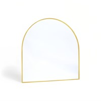 Minuover Large Gold Arched Mirror, 33.5" x 31 3/4