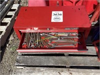 D1. Craftsman tool box with miscellaneous tools