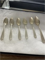 6 Sterling Spoons