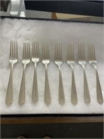 8 Sterling Silver Dinner Forks