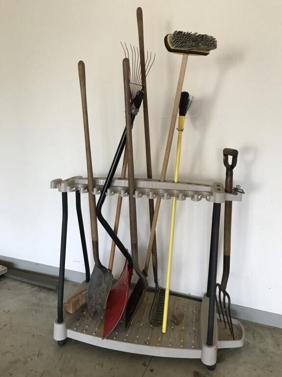 Tool cart with tools