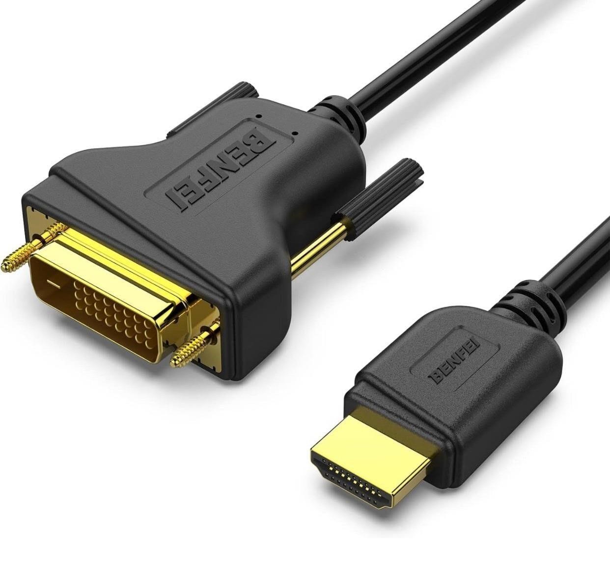 Black HDMI to DVI 10 Feet Cable