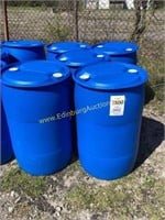 D1. (5) food grade 55 gallon plastic barrels