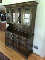 Two piece Colonial Manor modern hutch