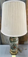 11 - TABLE LAMP W/ ASIAN PORCELAIN BASE (U50)