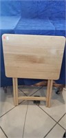 (1) Wooden Folding TV Table/Tray