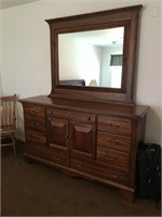 Broyhill Village dresser with mirror