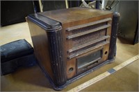 Old Empty Radio Cabinet