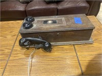 antique telephone, works to answer and talk