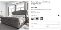 WR20 Dulane Upholstered Sleigh Bed, Queen