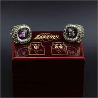 Los Angeles Lakers Kobe Bryant Set of 2 Rings
