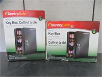2 SENTRY SAFE MEDIUM KEY BOXES KB-50