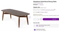 WR38 Madeleine Solid Wood Dining Table