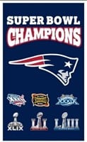 New England Patriots Super Bowl Champs Flag NEW