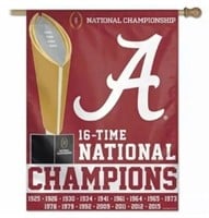Alabama Crimson Tide National Champs Flag NEW