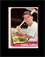1965 Topps #369 Phil Linz VG to VG-EX+