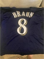 Milwaukee Brewers Ryan Braun Jersey Vintage XL