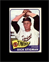 1965 Topps #548 Dick Stigman VG to VG-EX+