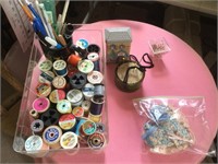 Sewing thread, Pins, Misc