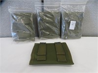 APPROX. 4 ARMY GREEN NERF 12 ROUND AMMO HOLSTERS