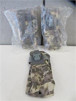 3 GREEN CAMO HOLSTERS