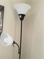 72" Two globe adjustable lamp