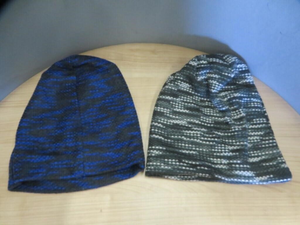 9 ASSORTED TOQUES / BEANIES 4 GREY 5 BLUE