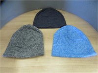 13 ASSORTED TOQUES / BEANIES 4 BLUE 5 BLACK 4 GREY