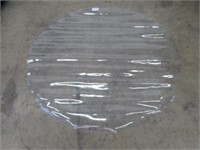 APPROX. 48" ROUND CLEAR PLASTIC FLOOR MAT