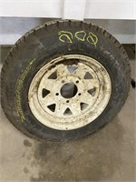 new 13" tire on rim
