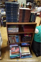 Wooden Shelf Full of Books - See all pics