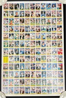1988 Topps Uncut Sheet of Mini Baseball Cards