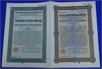 1925 German 200 Reichmark Bond
