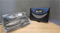 4 NEW BLUE & BLACK FISHING LURE POUCHES