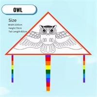 DIY Self Color Owl Kite Plus Fighter Plane Kite