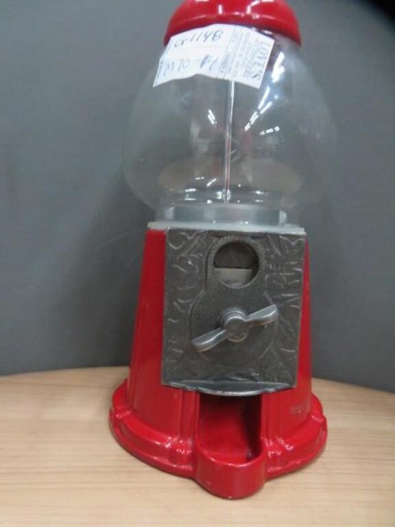 METAL COIN OPERATED GUMBALL MACHINE / DISPENSER