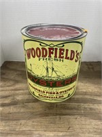 Vintage Woodfields oyster can