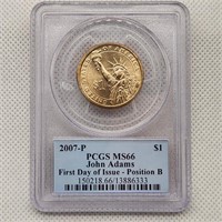 2007 P John Adams $1 Coin