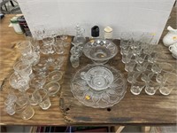 Vintage clear glassware