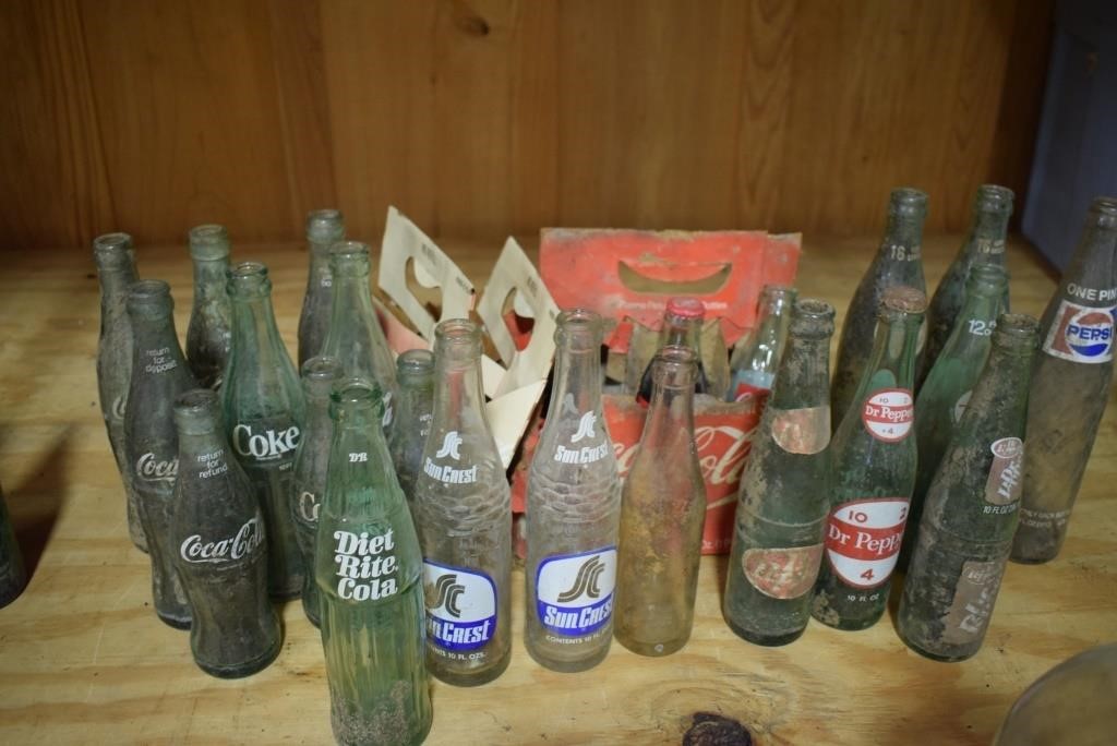 Lot of Soda Bottles