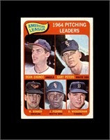 1965 Topps #9 AL Pitching LL EX to EX-MT+
