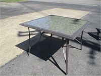 Glass Top Patio Table